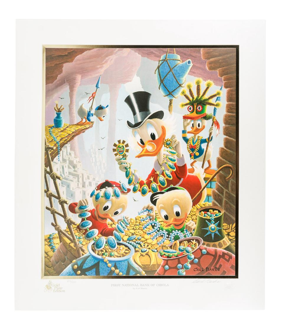Carl Barks Donald Duck lithograph 1st National Bank of (1 of 6)