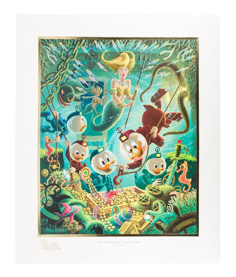 Carl Barks Donald Duck lithograph Makings of a Fish (1 of 6)