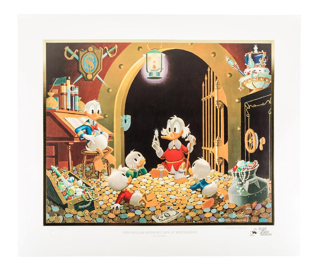 Carl Barks Donald Duck lithograph This Dollar Saved my (1 of 6)