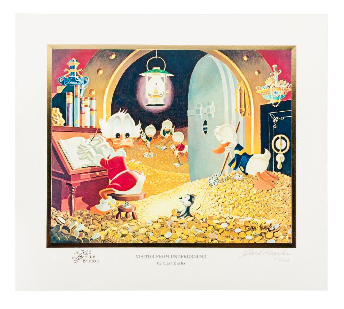 Carl Barks Donald Duck lithograph Visitor from (1 of 3)
