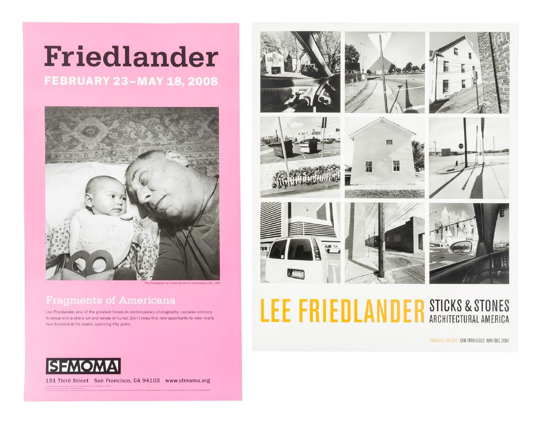 Lee Friedlander, five promotional posters, two signed: Heading: Author: Friedlander, Lee Title: Five promotional posters, two signed Place Published: San Francisco Publisher: Date Published: Various dates Description: 5 posters