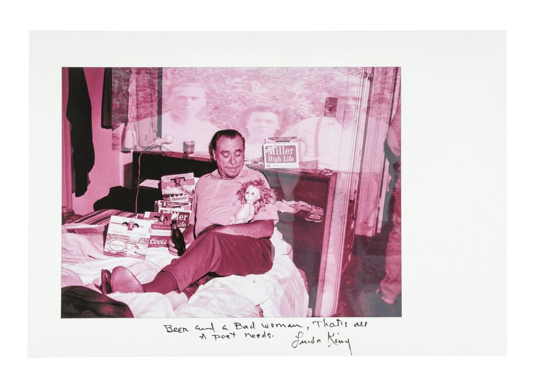Photographic print of Bukowski, signed Sam Cherry and (1 of 1)