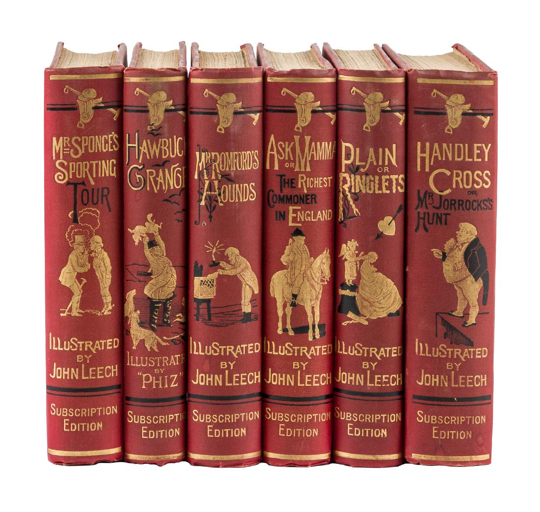Six sporting novels by Robert Smith Surtees: Heading: Author: Surtees, Robert Smith Title: Six sporting novels by Robert Smith Surtees Place Published: London Publisher:Bradbury, Agnew, & Co. Date Published: No date Description: