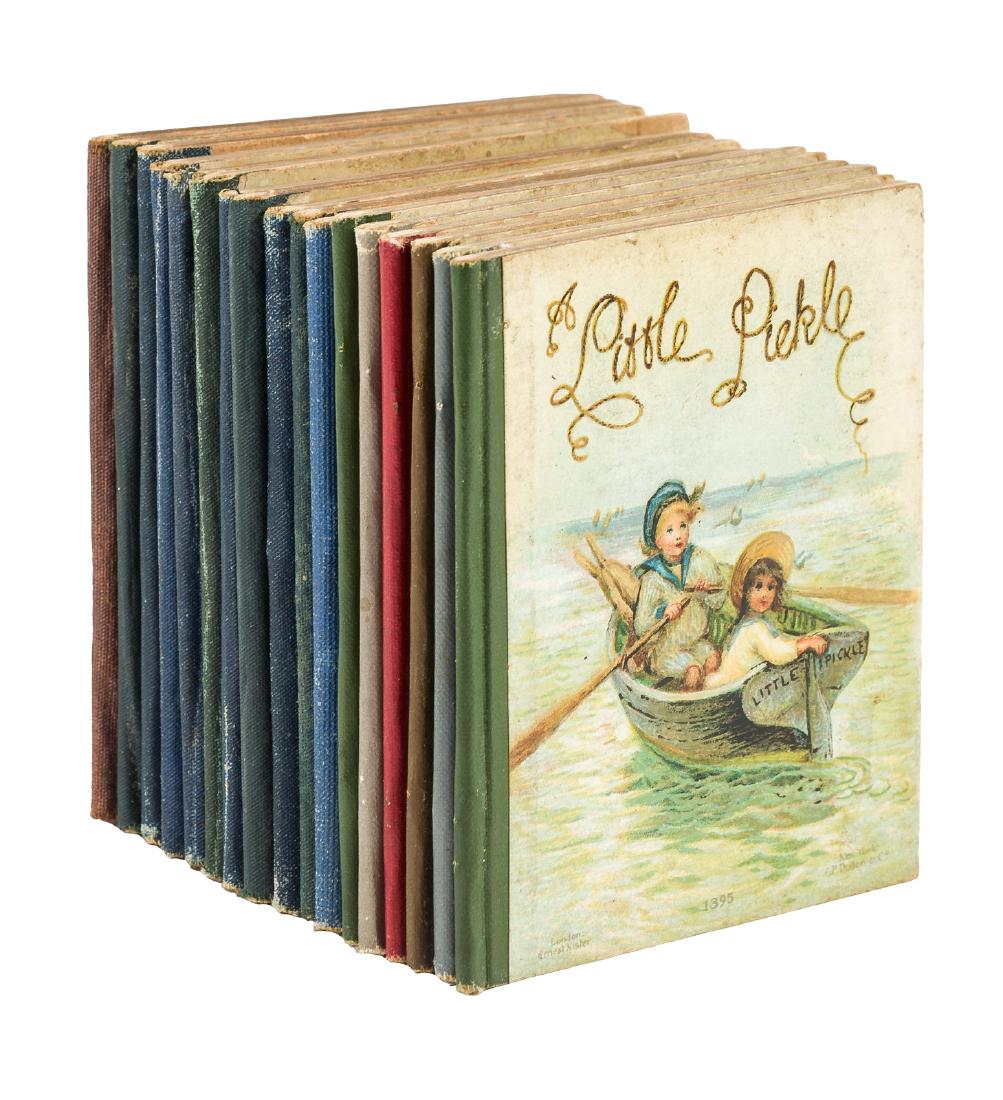 17 chromolithograph kids books from Ernest Nister: Heading: (Nister, Ernest, publisher) Author: Title: Seventeen children's books with chromolithograph illustrations Place Published: London & New York Publisher:Ernest Nister / E.P. Dutton Date P