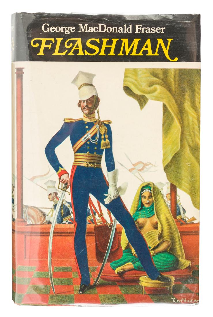Advance copy of Flashman: Heading: Author: Fraser, George MacDonald Title: Flashman Place Published: London Publisher:Herbert Jenkins Date Published: [1969] Description: (8vo) original gray wrappers