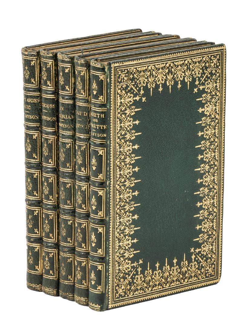 Five finely bound works by Tennyson (1 of 1)