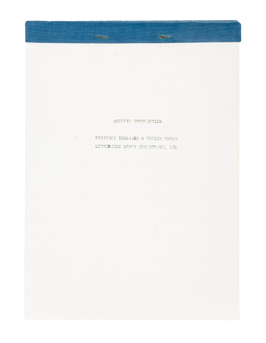 1946-47 Map and Report on Nagasaki Shipyard after the (1 of 2)