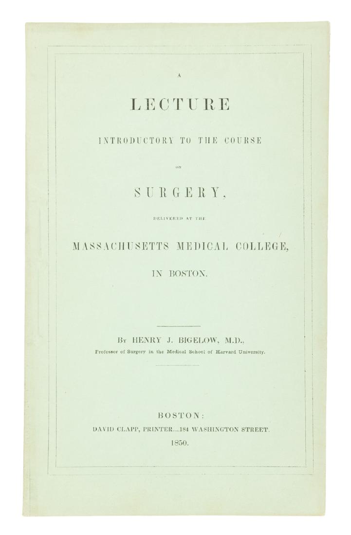 Introductory lecture for Harvard Medical School in 1850 (1 of 1)