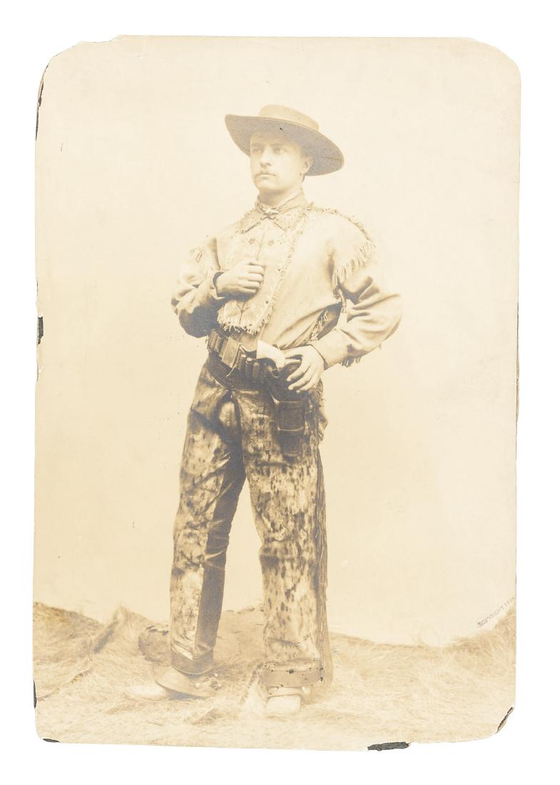 Vintage photograph of Theodore Roosevelt: Heading: (Roosevelt, Theodore) Author: Title: Vintage photograph of Theodore Roosevelt, circa 1885 Place Published: No place Publisher: Date Published: No date Description: