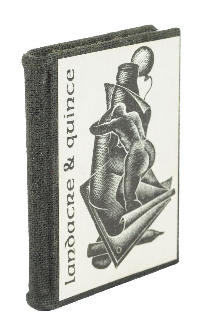 Landacre & Quince Dawson's Book Shop Miniature: Heading: (Dawson's Book Shop) Author: Ritchie, Ward Title: Landacre & Quince Place Published: Los Angeles Publisher:Dawson's Book Shop Date Published: 1989 Description: 28 p