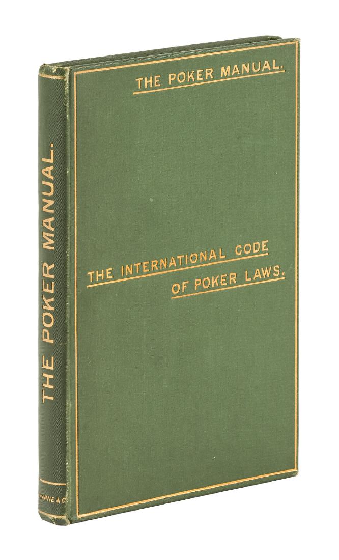 Scarce poker manual 1895 (1 of 1)