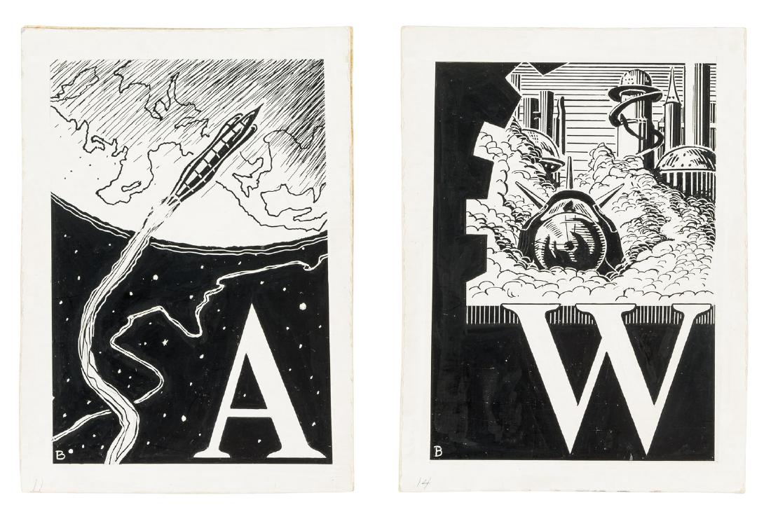 Initial letter art from Children of the Lens E.E. Smith (1 of 1)