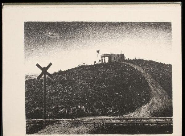 The Return of the Weed: Illustrated with original lithographs by Peter Hurd, including tipped-in frontispiece. 9½x7¼, green cloth, paper spine label, original glassine cover, publisher's green slipcase with paper cover (wi