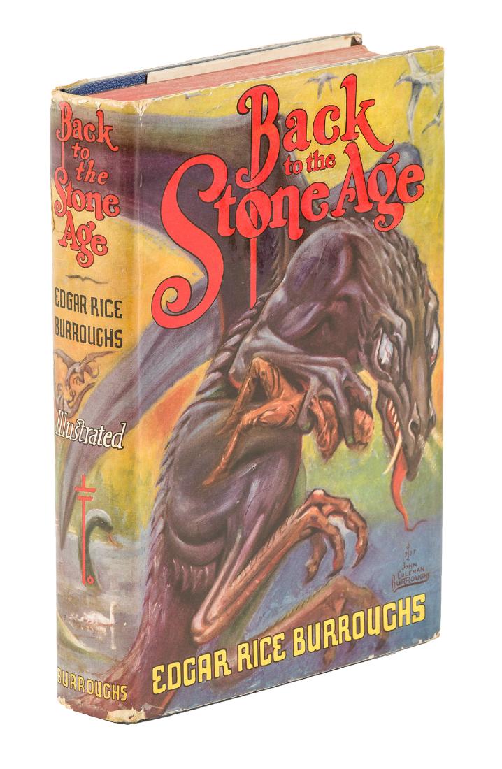 Burroughs Back to the Stone Age 1st w/jacket: Heading: Author: Burroughs, Edgar Rice Title: Back to the Stone Age Place Published: Tarzana, California Publisher:Edgar Rice Burroughs, Inc. Date Published: [1937] Description: