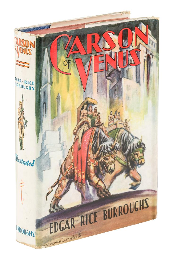 Burroughs Carson of Venus 1st w/jacket: Heading: Author: Burroughs, Edgar Rice Title: Carson of Venus Place Published: Tarzana, California Publisher:Edgar Rice Burroughs, Inc. Date Published: [1939] Description: