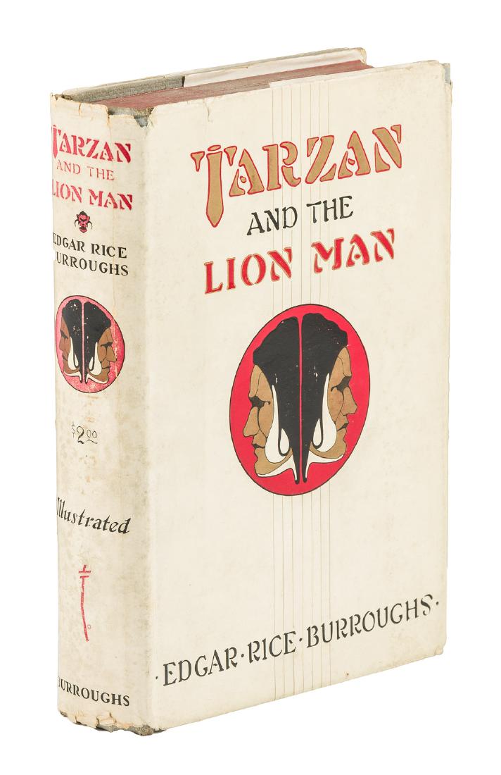 Burroughs Tarzan and the Lion Man 1st w/dj: Heading: Author: Burroughs, Edgar Rice Title: Tarzan and the Lion Man Place Published: Tarzana, California Publisher:Edgar Rice Burroughs, Inc. Date Published: [1934] Description: