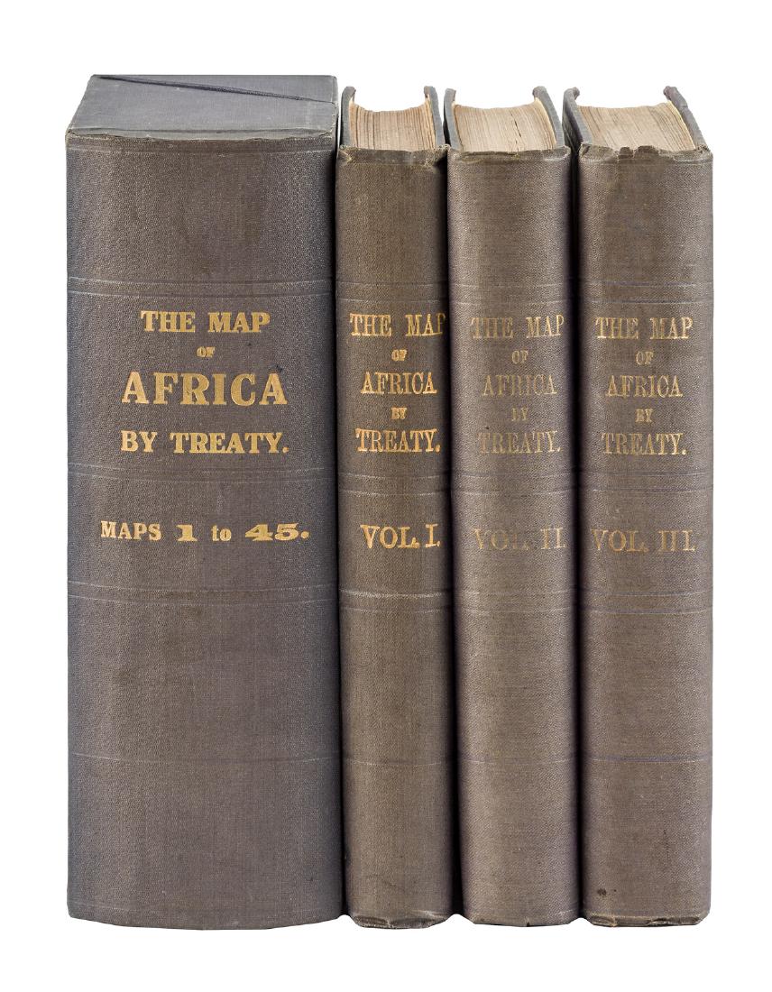 Treaty mapping of colonized Africa 1909: Heading: Author: Hertslet, Edward, Sir Title: The Map of Africa by Treaty Place Published: London Publisher:Printed for His Majesty’s Stationery Office by Harrison & Sons Date Published: 190