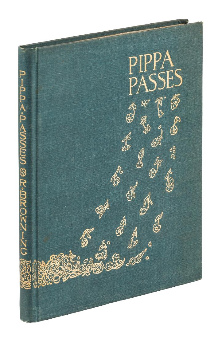 Robert Browning Pippa Passes: Heading: Author: Browning, Robert Title: Pippa Passes Place Published: London Publisher:Duckworth Date Published: 1898 Description: [viii], 64 pp. Seven plates by L. Leslie