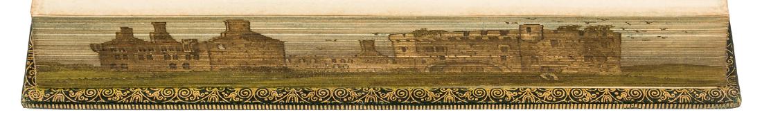 Fore edge painting of an Irish castle (1 of 6)