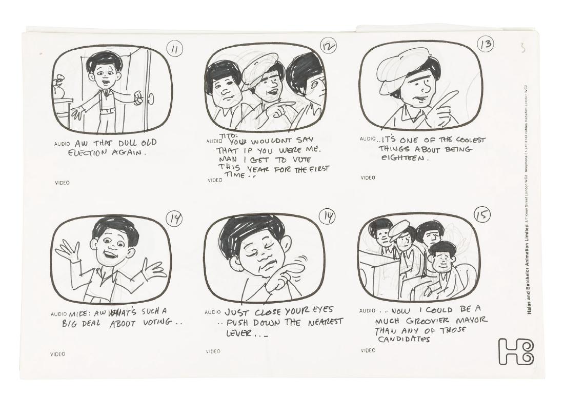 Storyboard set for Jackson 5ive animation episode (1 of 2)