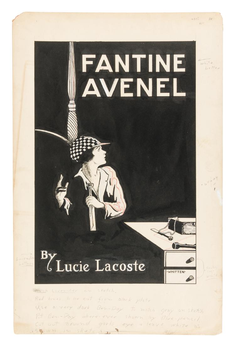 Original art for Fantine Avenel by Lucie Lacoste: Heading: (Illustration Art) Author: Whitten, Merton F. Title: Original illustration for "Fantine Avenel" by Lucie Lacoste Place Published: No place Publisher: Date Published: c.1922 Des