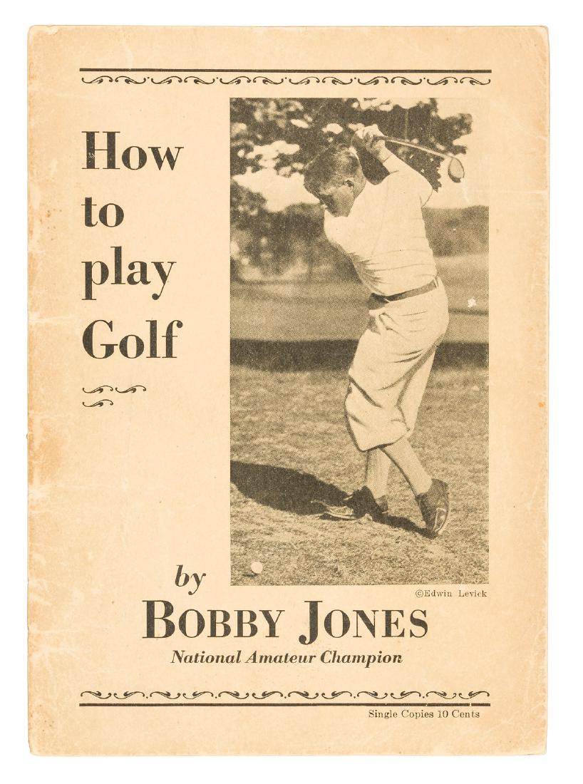Bobby Jones How to Play Golf pamphlet (1 of 1)