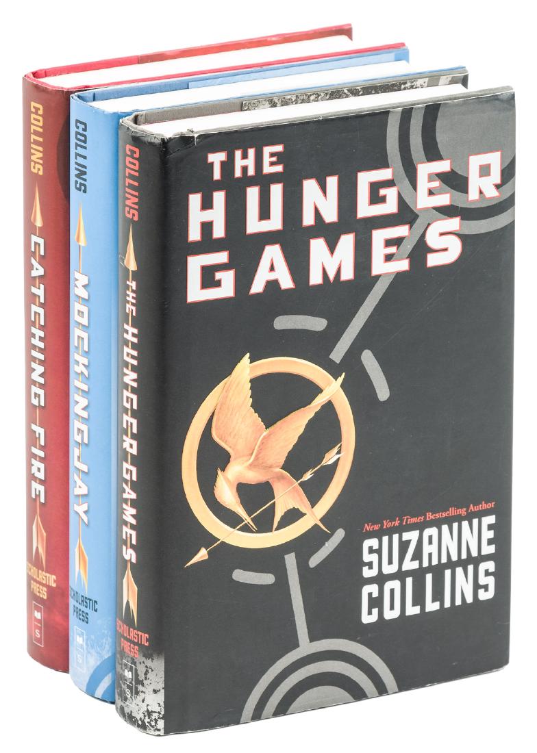 The Hunger Games trilogy 1st Editions: Heading: Author: Collins, Suzanne Title: The Hunger Games; Catching Fire; Mockingjay Place Published: New York Publisher:Scholastic Press Date Published: 2008-2010 Description: