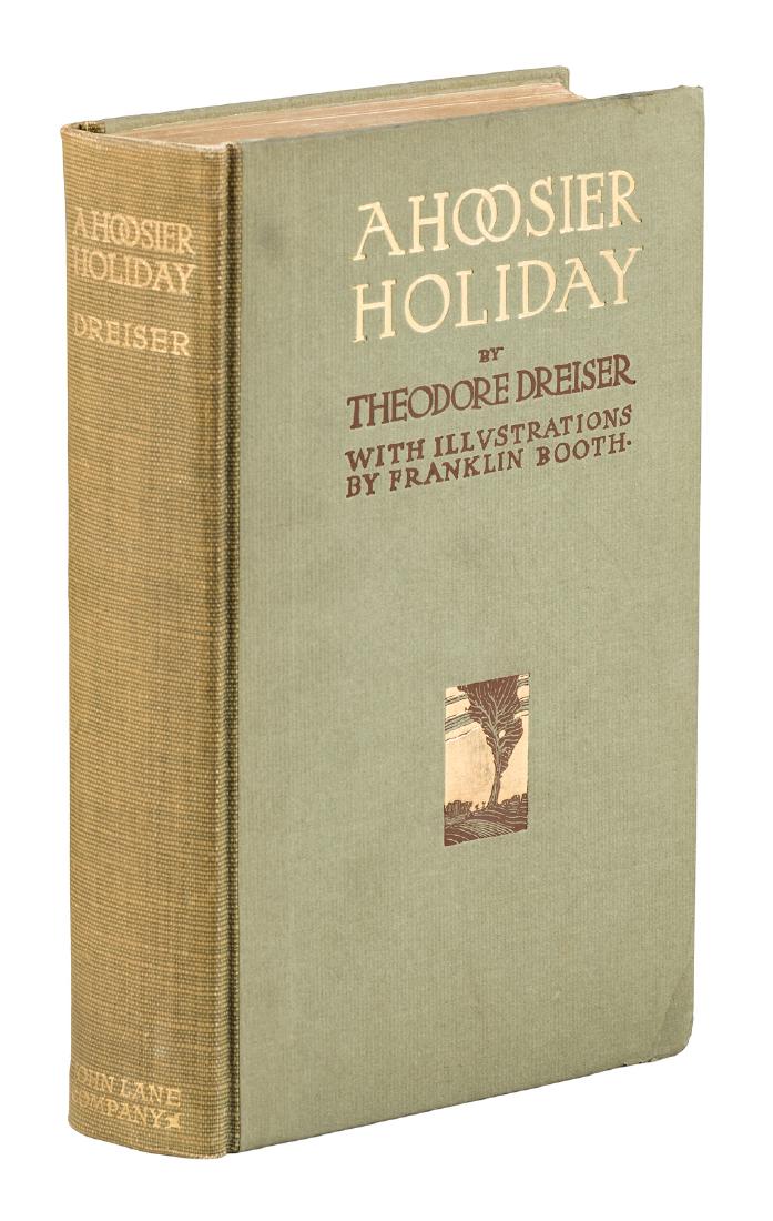 Theodore Dreiser A Hoosier Holiday signed 1st edition (1 of 1)
