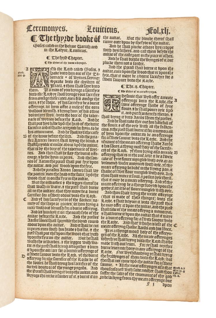Leviticus from 1566 Great Bible (1 of 1)
