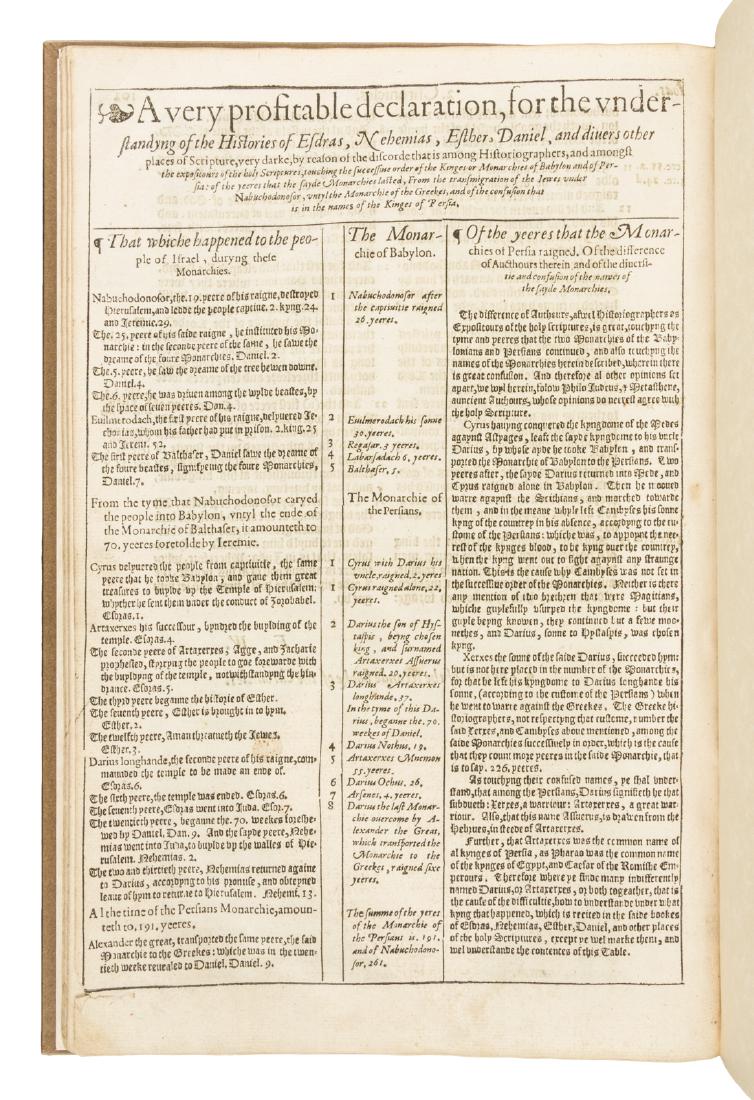 Bishops' Bible Book of Chronicles 1574 (1 of 2)