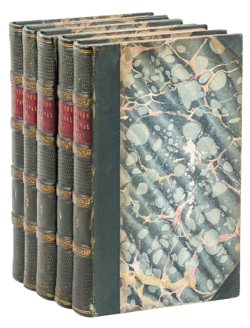 Memoirs of Cardinal de Retz leather-bound (1 of 2)