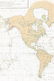 World chart with discoveries of James Cook 1787 - 2