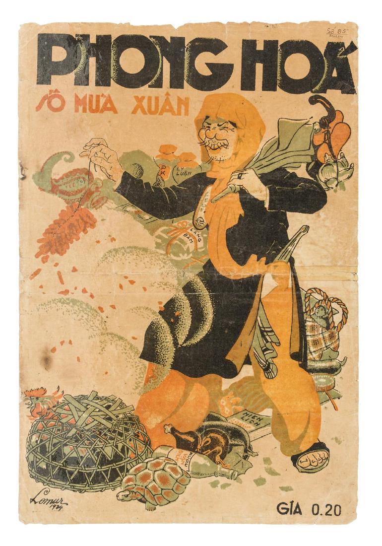 Vietnamese modernist journal 1933-4: Heading: (Vietnam) Author: Title: Phong Hoa Author: Place: Hanoi Publisher: Date: 1932-1934 Description: 34 original issues, plus 13 photo