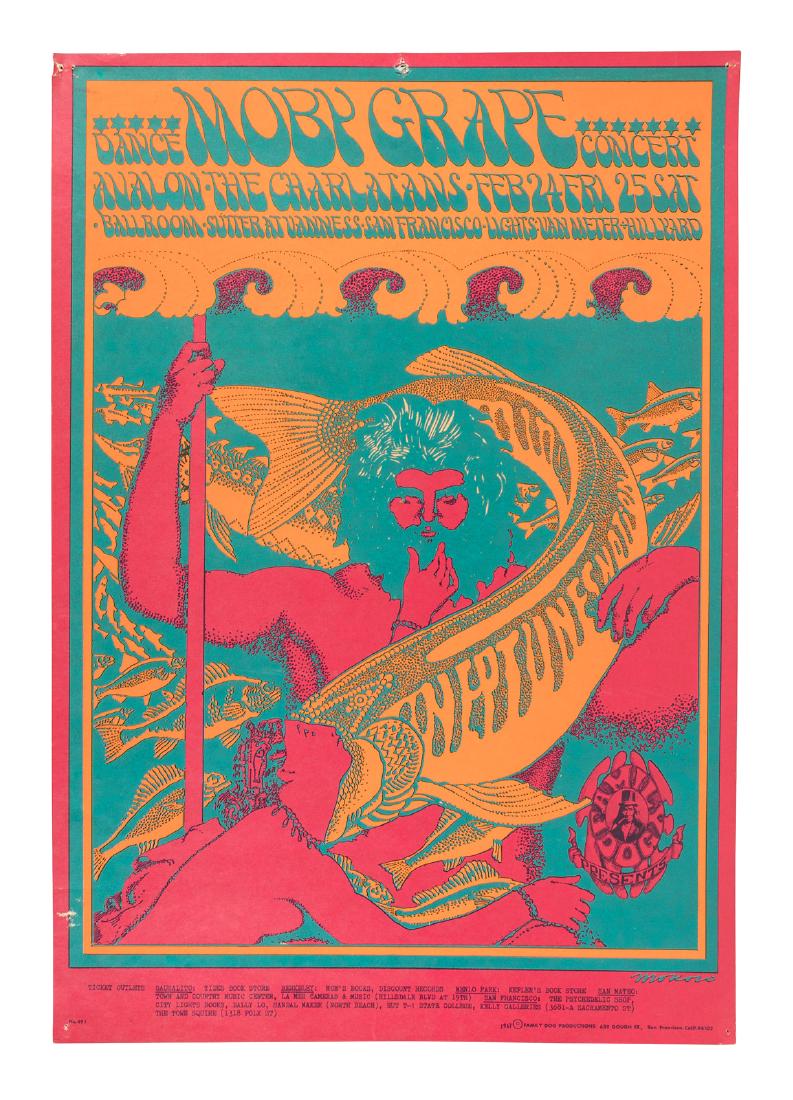 Moby Grape, the Charlatans at the Avalon Ballroom: Heading: (Family Dog) Author: Moscoso, Victor Title: Moby Grape, the Charlatans at the Avalon Ballroom - February 24-26, 1967 Place Published: San Francisco Publisher: Date Published: 1967