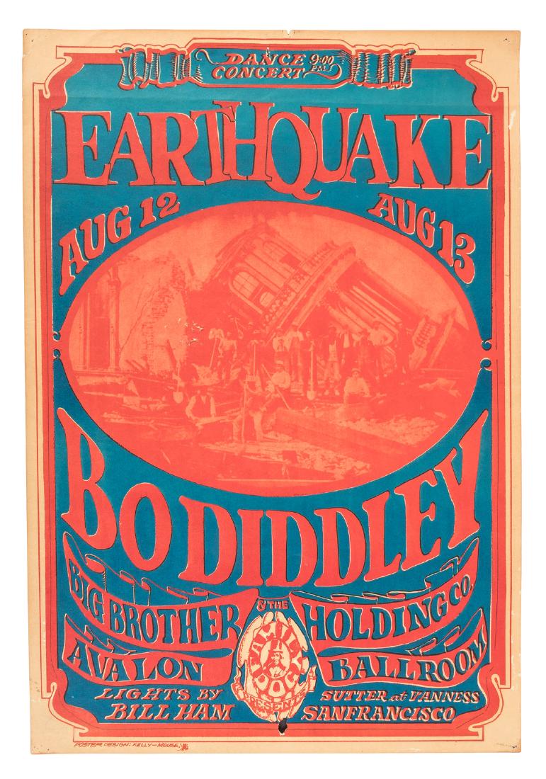 Bo Diddley and Big Brother at the Avalon Ballroom, 1966 (1 of 1)