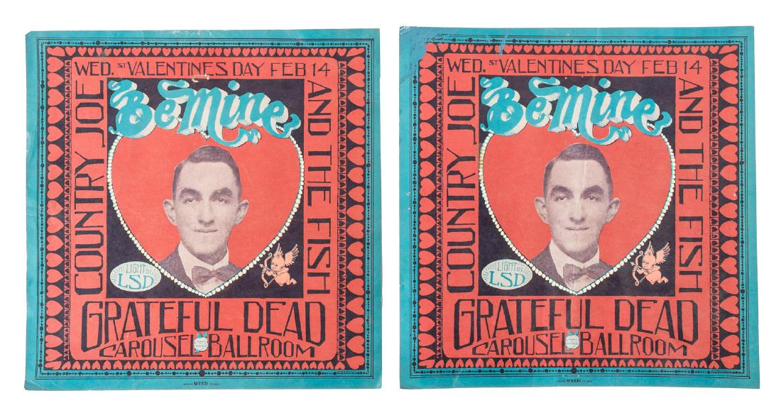 Grateful Dead at the Carousel Ballroom - February 14,: Heading: (Grateful Dead) Author: Mouse, Stanley and Alton Kelley Title: Grateful Dead, Country Joe and the Fish at the Carousel Ballroom - February 14, 1968 - 2 copies Place Published: San Francisco P