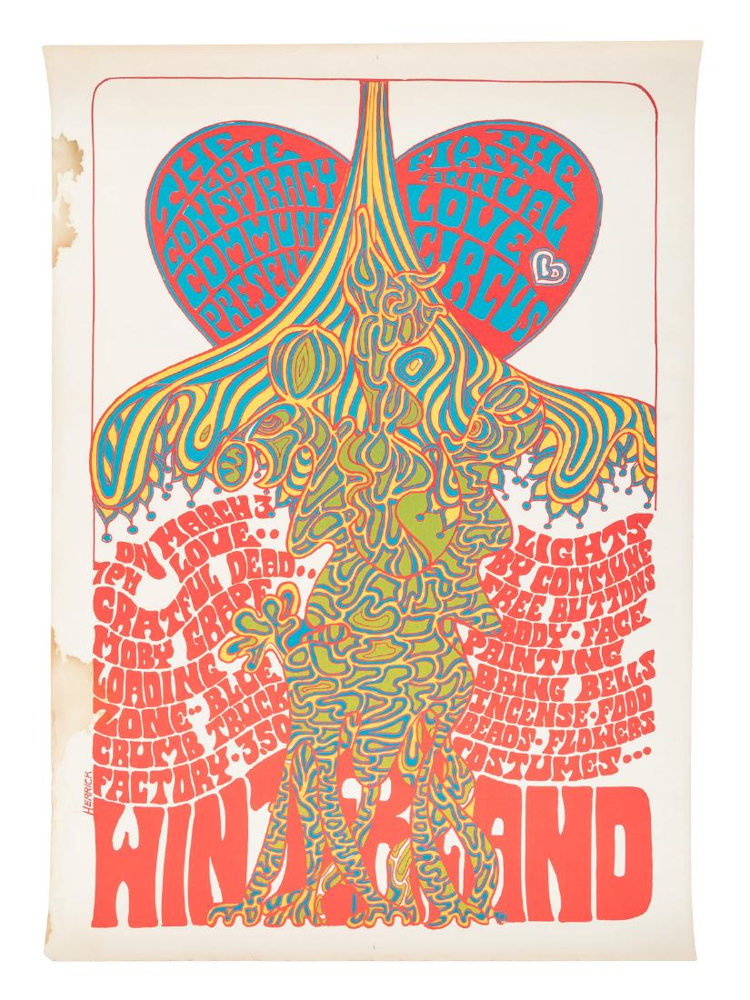 Love Circus w/Grateful Dead 1st print poster (1 of 1)