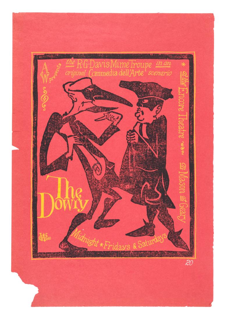 R.G. Davis Mime Troupe Dowry poster 1962 (1 of 2)