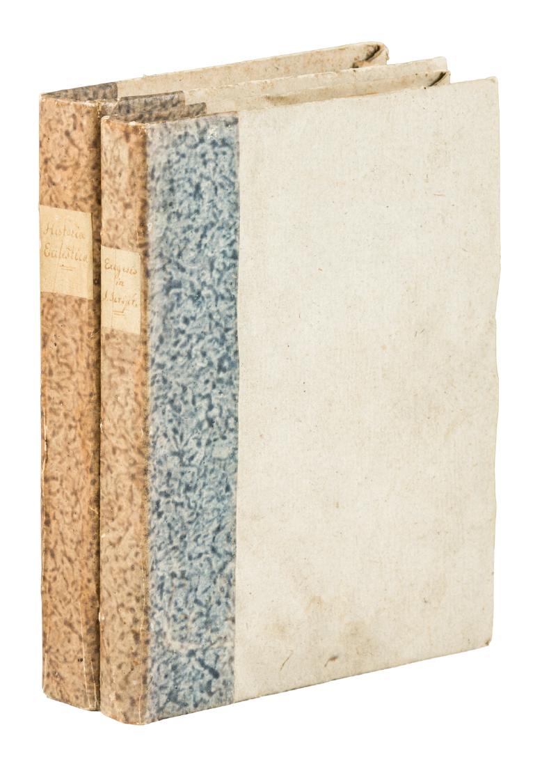 Two manuscript Catholic Church histories: Heading: (Catholicism) Author: Title: Historia Ecclestica [&] Exegisis Place Published: Italy Publisher: Date Published: 19th century Description: 2 manuscript volumes in