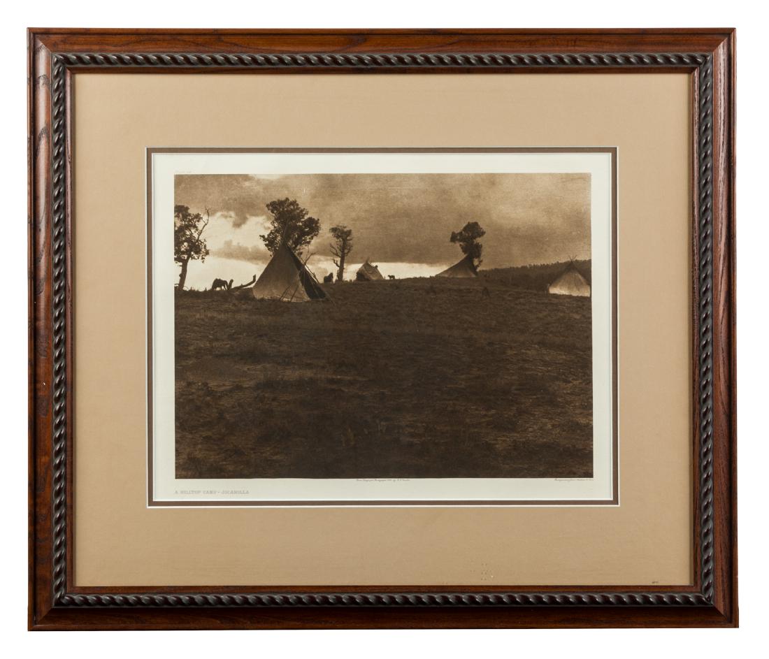 Curtis photogravure of Apache dwellings (1 of 2)