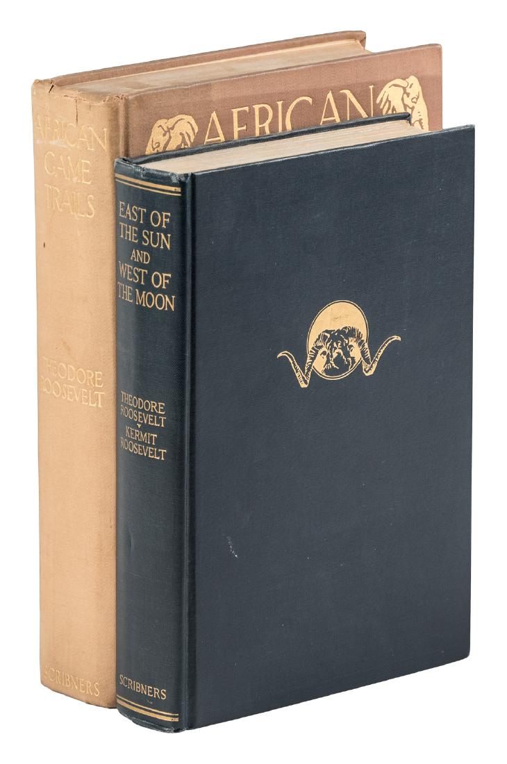 2 adventuring volumes by Theodore Roosevelt (1 of 1)