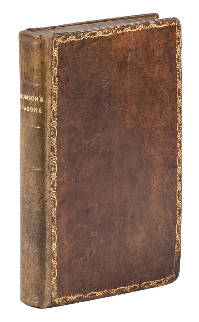 James Thomson's The Seasons 1730: Heading: Author: Thomson, James Title: The Seasons, A Hymn, A Poem to the Memory of Isaac Newton, and Britannia, A Poem. Place Published: London Publisher:Printed for J. Millan and A. Millar Dat