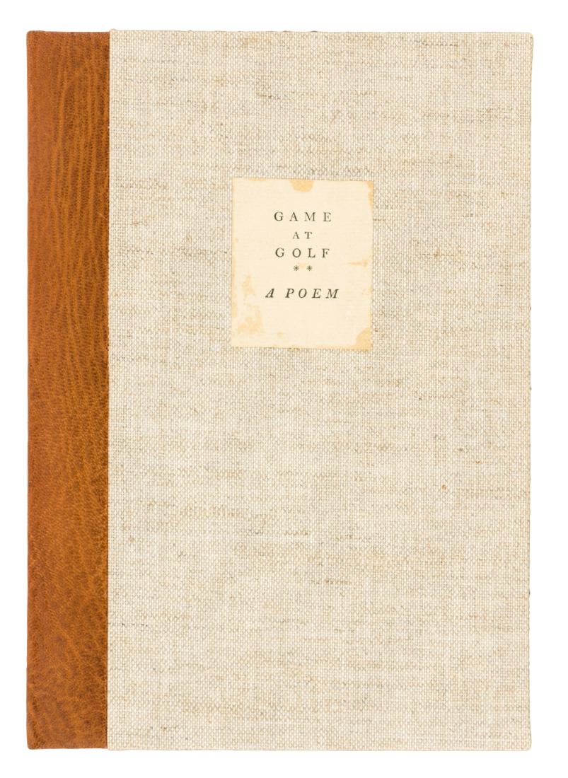 Game at Golf 1791 one of 12 copies: Heading: Author: Black, William Title: Game at Golf: William Black's Poem of 1791 Place Published: [Glasgow] Publisher:Partick Press Date Published: 1987 Description: Comme