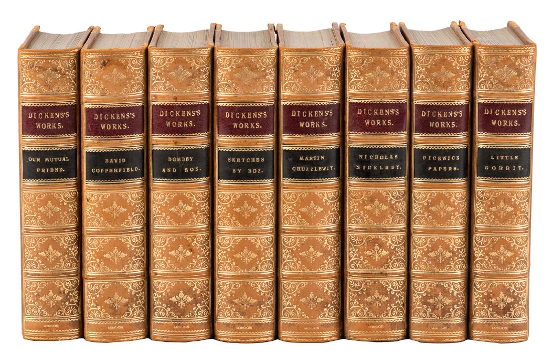 8 volumes of the work of Charles Dickens (1 of 2)