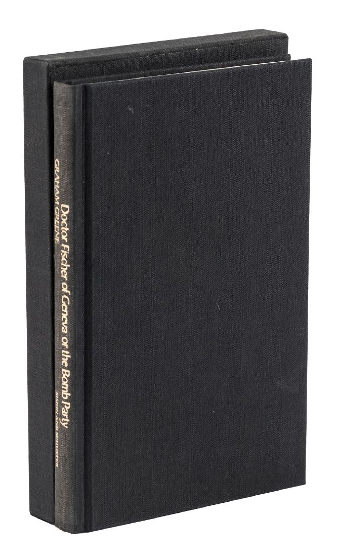 One of 500 copies.: Heading: Author: Greene, Graham Title: Doctor Fischer of Geneva or the Bomb Party Place Published: New York Publisher:Simon and Schuster Date Published: [1980] Description: