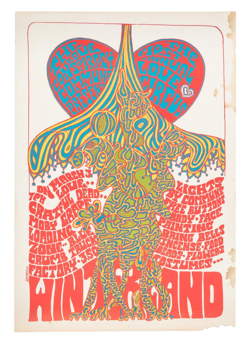 Love Circus w/Grateful Dead 1st print poster (1 of 1)