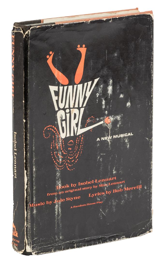 Funny Girl 1st ed: Heading: Author: Lennart, Isobel Title: Funny Girl Place Published: New York Publisher:Random House Date Published: [1964] Description: Music by Julie Styne with lyrics by