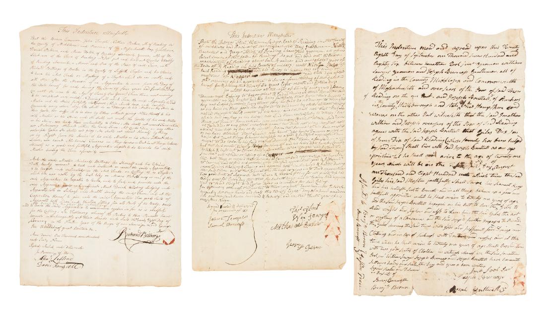 Indentured servants in Massachusetts 1769-1813 (1 of 3)