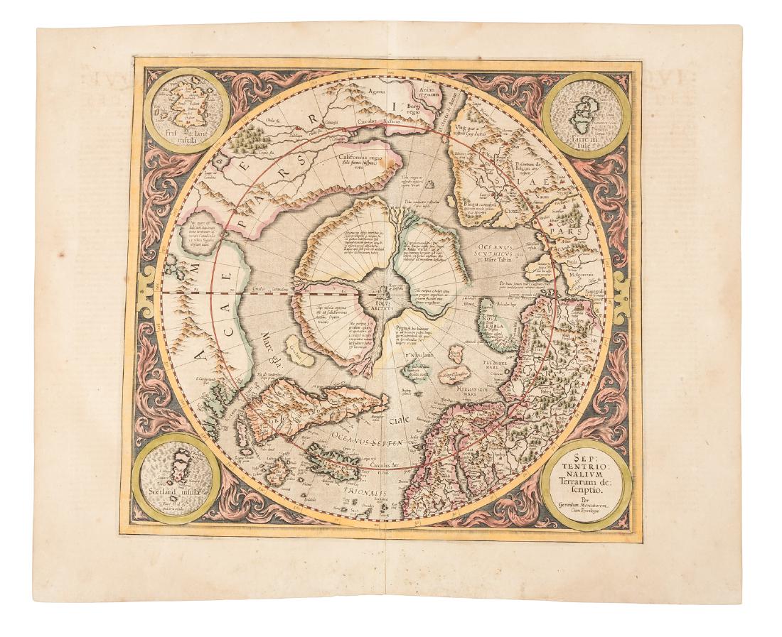 Mercator map of the North Pole 1619 (1 of 5)
