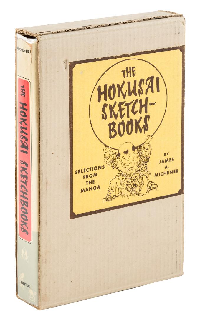 Michener, The Hokusai Sketch-Books - inscribed: Heading: Author: Michener, James A. Title: The Hokusai Sketch-Books: Selections from the Manga - inscribed Place Published: Rutland, Vermont and Tokyo Publisher:Charles E. Tuttle Company Date Pu